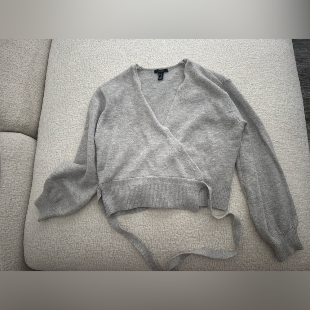 Forever 21 cross sweater- size L - Picture 2 of 3